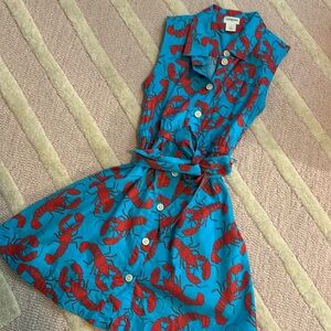 Crewcuts size 6 lobster dress